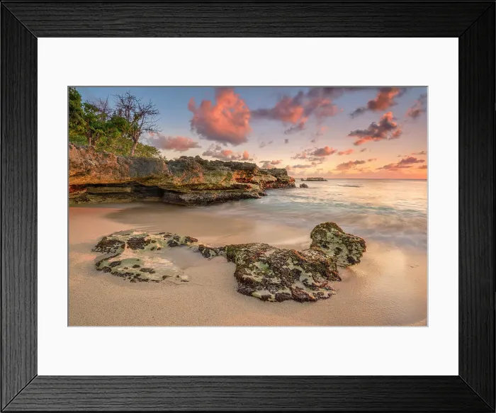 Framed Print : Sunrise at Smith's Barcadere on Grand Cayman, Cayman Islands, British West Indies