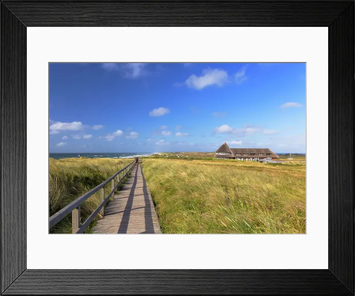 Framed Print : Walkway along Red Cliffs (Rotes Kliff), Kampen, Sylt, Schleswig Holstein, Germany Framed Print : Walkway along Red Cliffs (Rotes Kliff), Kampen, Sylt, Schleswig Holstein, Germany