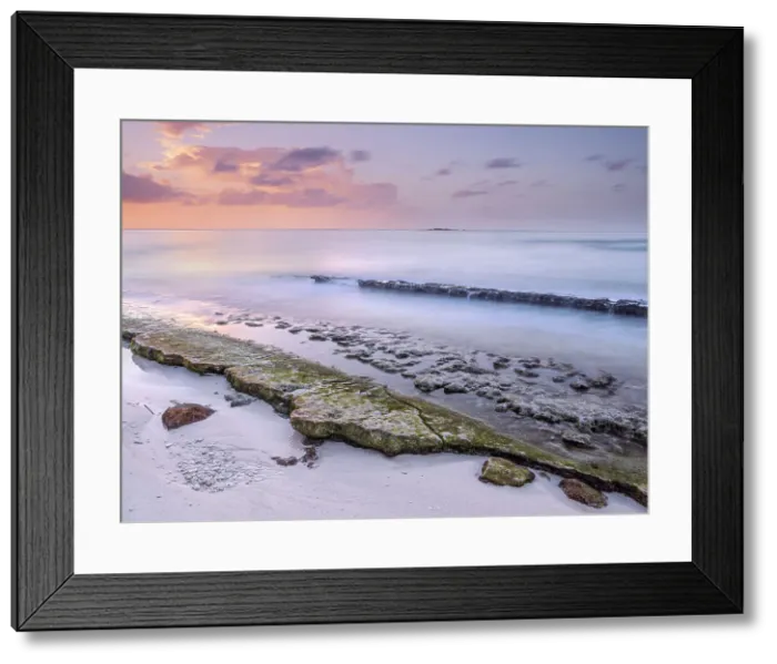 Framed Print : Daybreak on the Caribbean Sea at Consuelos Beach on Grand Cayman, Cayman Islands, British West Indies Framed Print : Daybreak on the Caribbean Sea at Consuelos Beach on Grand Cayman, Cayman Islands, British West Indies