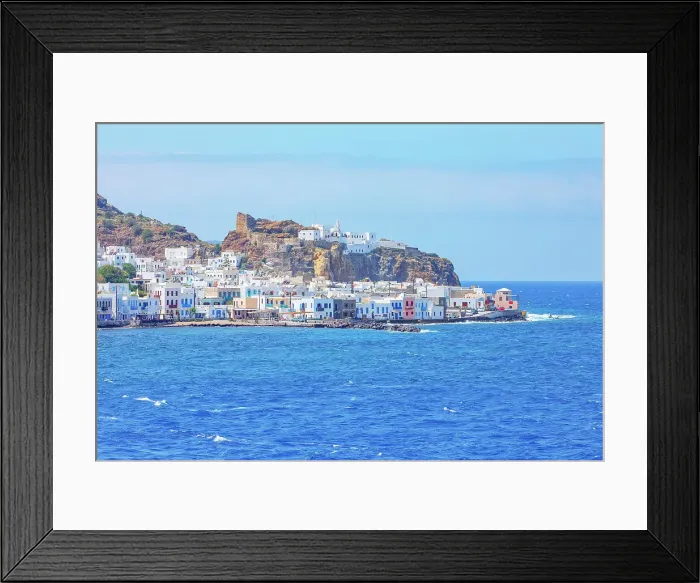 Framed Print : View of Mandraki town, Mandraki, Nisyros Island, Dodecanese Islands, Greece Framed Print : View of Mandraki town, Mandraki, Nisyros Island, Dodecanese Islands, Greece