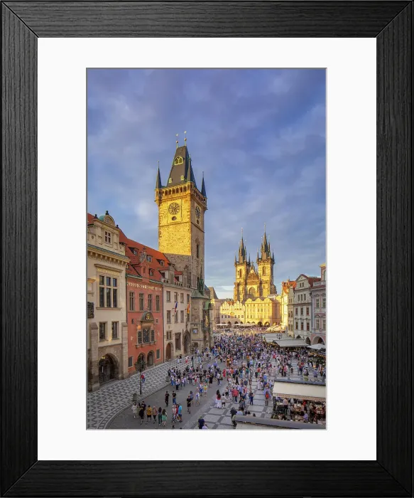 Framed Print : Old Town Hall & Church of Our Lady before Tyn, Old Town Square, Prague, Czech Republic Framed Print : Old Town Hall & Church of Our Lady before Tyn, Old Town Square, Prague, Czech Republic
