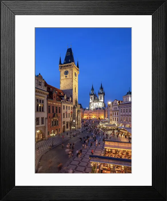 Framed Print : Old Town Hall & Church of Our Lady before Tyn, Old Town Square, Prague, Czech Republic Framed Print : Old Town Hall & Church of Our Lady before Tyn, Old Town Square, Prague, Czech Republic