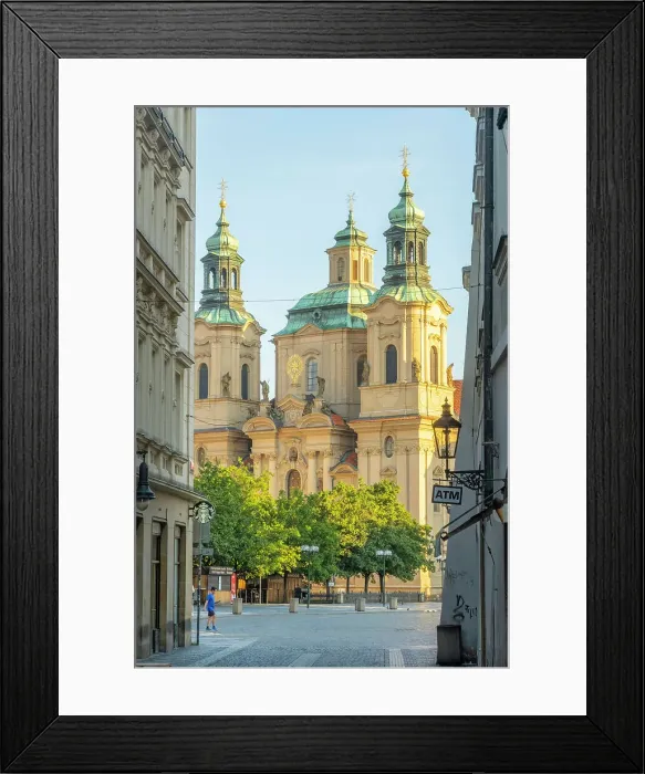Framed Print : Church of Saint Nicholas, Old Town Square, Prague, Czech Republic