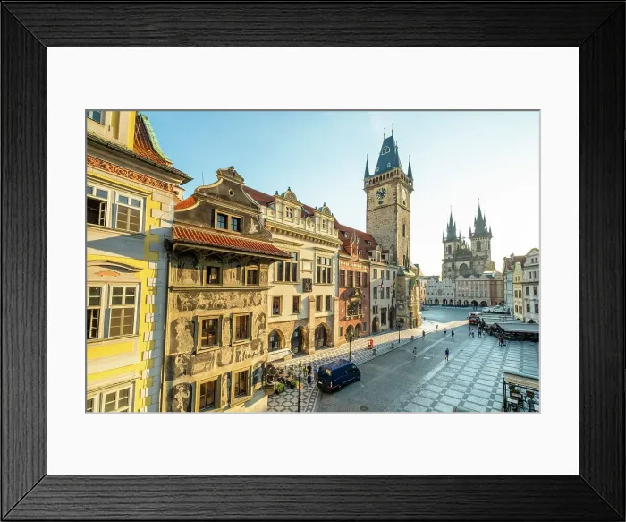 Framed Print : Old Town Hall & Church of Our Lady before Tyn, Old Town Square, Prague, Czech Republic Framed Print : Old Town Hall & Church of Our Lady before Tyn, Old Town Square, Prague, Czech Republic