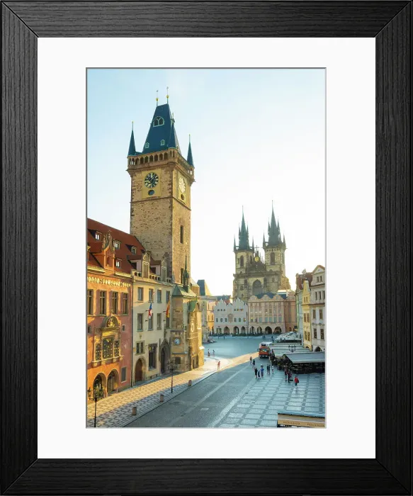 Framed Print : Old Town Hall & Church of Our Lady before Tyn, Old Town Square, Prague, Czech Republic Framed Print : Old Town Hall & Church of Our Lady before Tyn, Old Town Square, Prague, Czech Republic