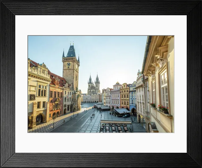Framed Print : Old Town Hall & Church of Our Lady before Tyn, Old Town Square, Prague, Czech Republic Framed Print : Old Town Hall & Church of Our Lady before Tyn, Old Town Square, Prague, Czech Republic