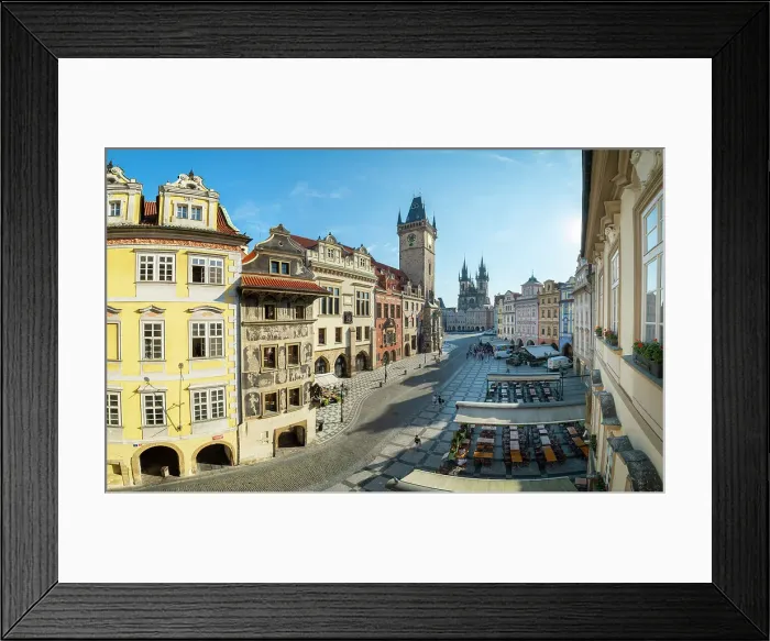 Framed Print : Old Town Hall & Church of Our Lady before Tyn, Old Town Square, Prague, Czech Republic Framed Print : Old Town Hall & Church of Our Lady before Tyn, Old Town Square, Prague, Czech Republic