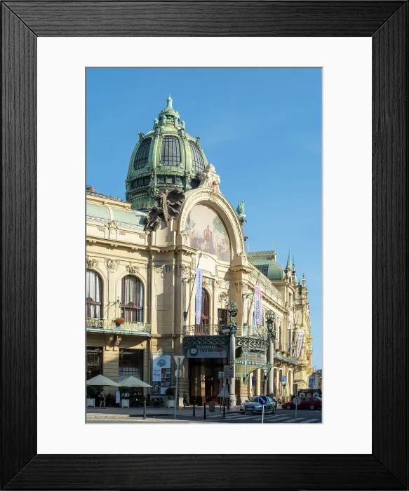 Framed Print : Municipal House, Prague, Czech Republic Framed Print : Municipal House, Prague, Czech Republic
