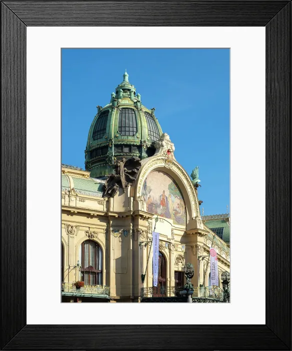 Framed Print : Municipal House, Prague, Czech Republic Framed Print : Municipal House, Prague, Czech Republic