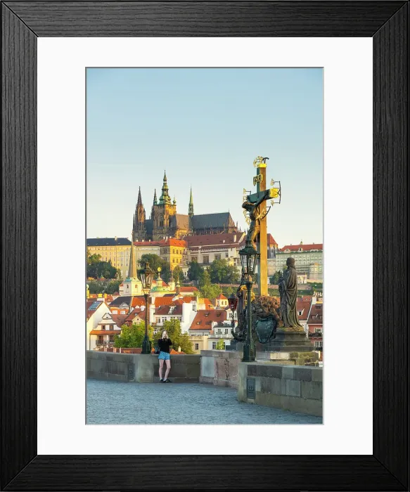 Framed Print : Prague Castle, Vltava river & Charles Bridge, Prague, Czech Republic Framed Print : Prague Castle, Vltava river & Charles Bridge, Prague, Czech Republic