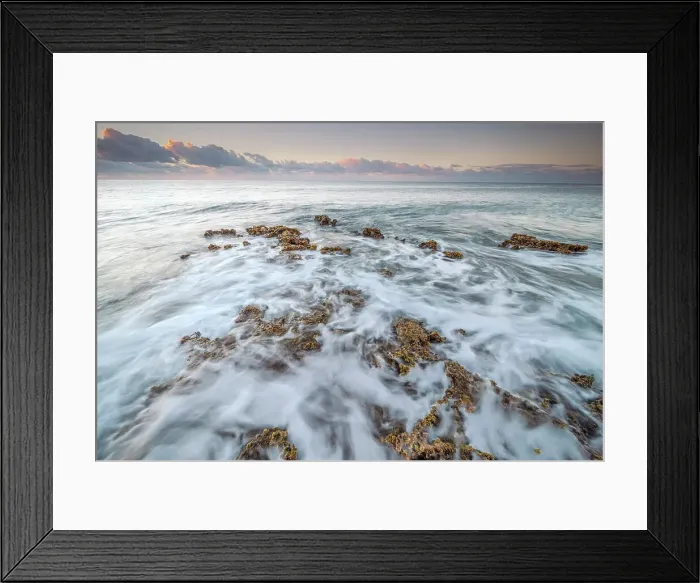 Framed Print : Daybreak on the Caribbean Sea along the rugged ironshore of Grand Cayman in the Cayman Islands, British West Indies Framed Print : Daybreak on the Caribbean Sea along the rugged ironshore of Grand Cayman in the Cayman Islands, British West Indies