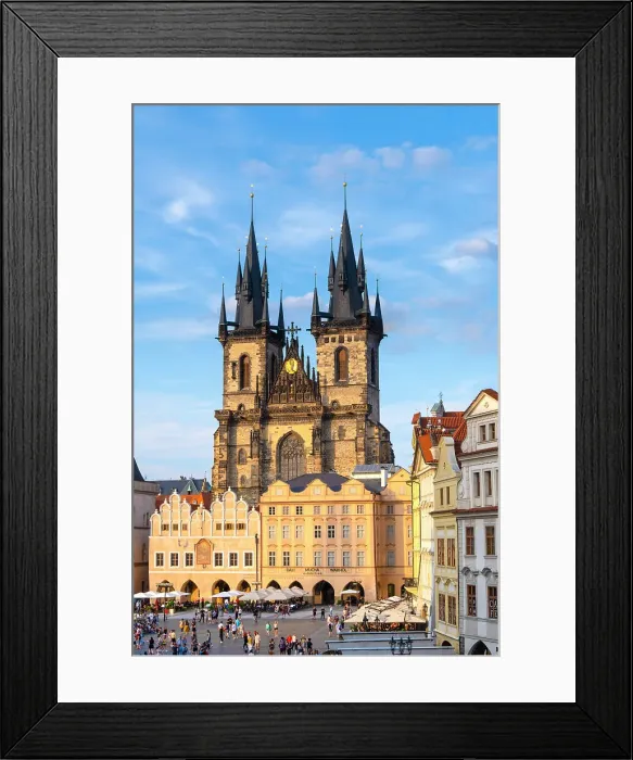 Framed Print : Church of Our Lady before Tyn, Old Town Square, Prague, Czech Republic