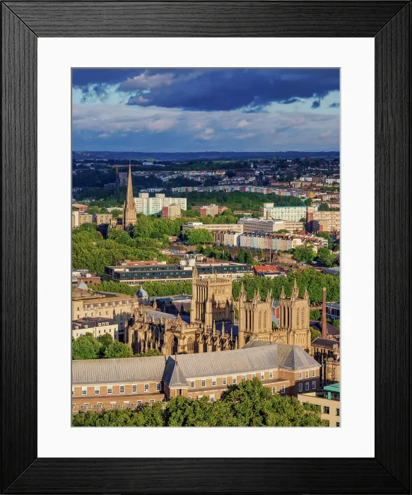 Framed Print : View towards the City Hall and Cathedral Church of the Holy and Undivided Trinity, Bristol, England, United Kingdom Framed Print : View towards the City Hall and Cathedral Church of the Holy and Undivided Trinity, Bristol, England, United Kingdom