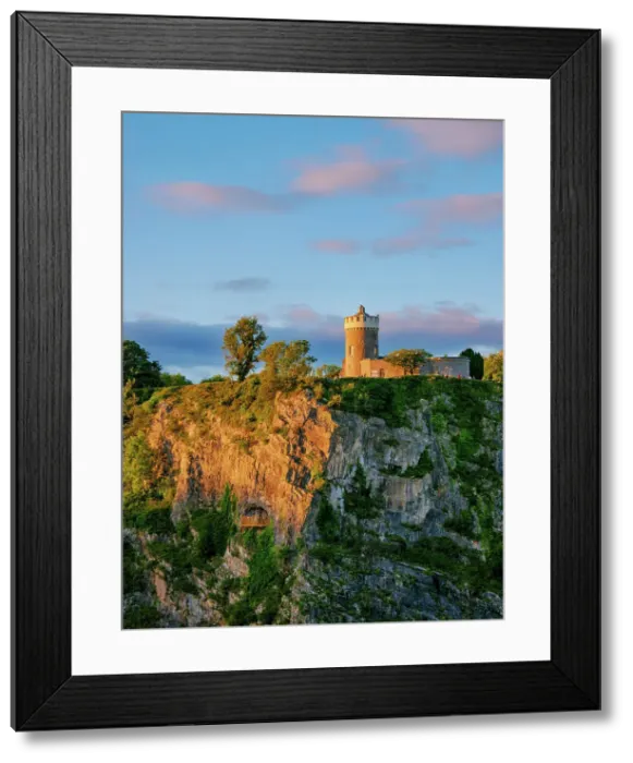 Framed Print : Clifton Observatory at sunset, Bristol, England, United Kingdom Framed Print : Clifton Observatory at sunset, Bristol, England, United Kingdom