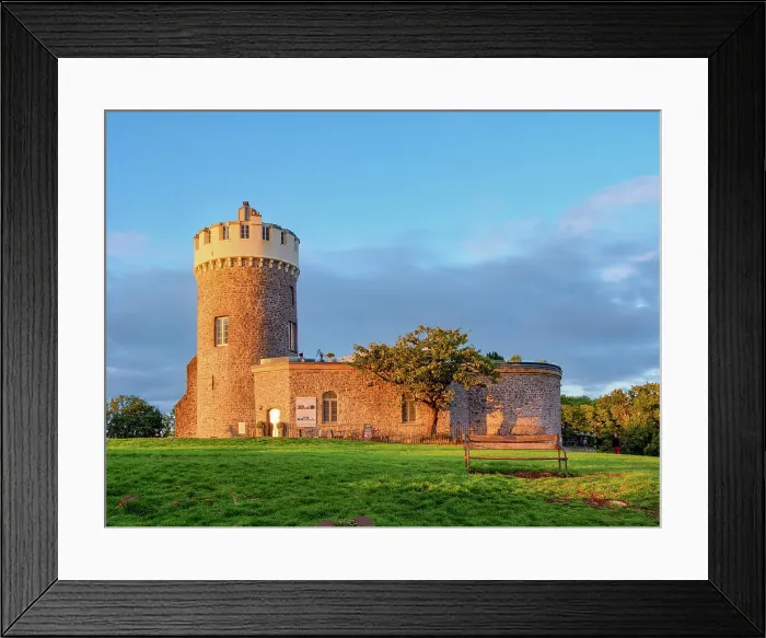 Framed Print : Clifton Observatory at sunset, Bristol, England, United Kingdom