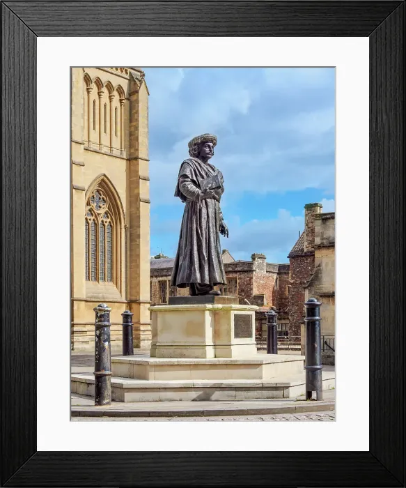 Framed Print : Statue of Rajah Rammohun Roy in front of the Cathedral Church of the Holy and Undivided Trinity, Bristol, England, United Kingdom Framed Print : Statue of Rajah Rammohun Roy in front of the Cathedral Church of the Holy and Undivided Trinity, Bristol, England, United Kingdom