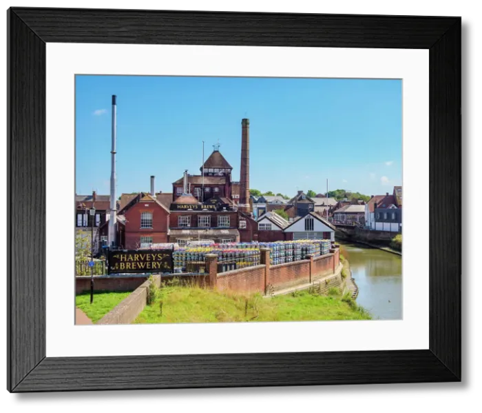Framed Print : Harvey's Brewery and River Ouse, Lewes, East Sussex, England, United Kingdom Framed Print : Harvey's Brewery and River Ouse, Lewes, East Sussex, England, United Kingdom