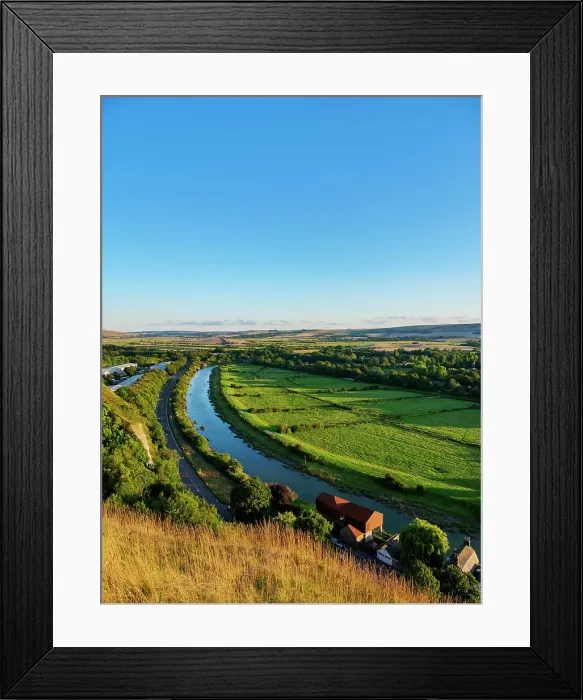 Framed Print : River Ouse at sunset, elevated view, Lewes, East Sussex, England, United Kingdom Framed Print : River Ouse at sunset, elevated view, Lewes, East Sussex, England, United Kingdom