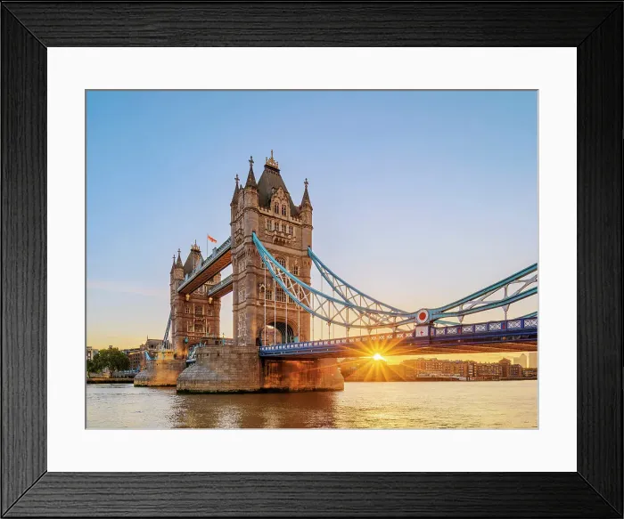 Framed Print : Tower Bridge at sunrise, London, England, United Kingdom Framed Print : Tower Bridge at sunrise, London, England, United Kingdom