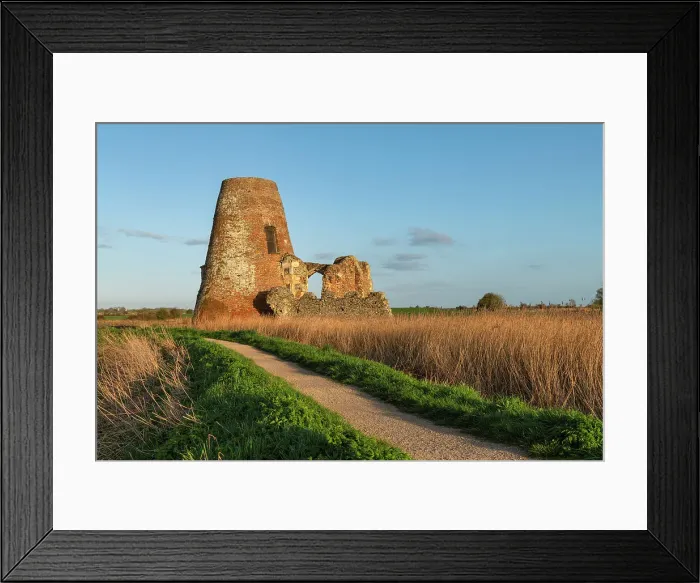 Framed Print : Footpath Leading to St. Benet's Abbey, Norfolk Broads National Park, Norfolk, England Framed Print : Footpath Leading to St. Benet's Abbey, Norfolk Broads National Park, Norfolk, England