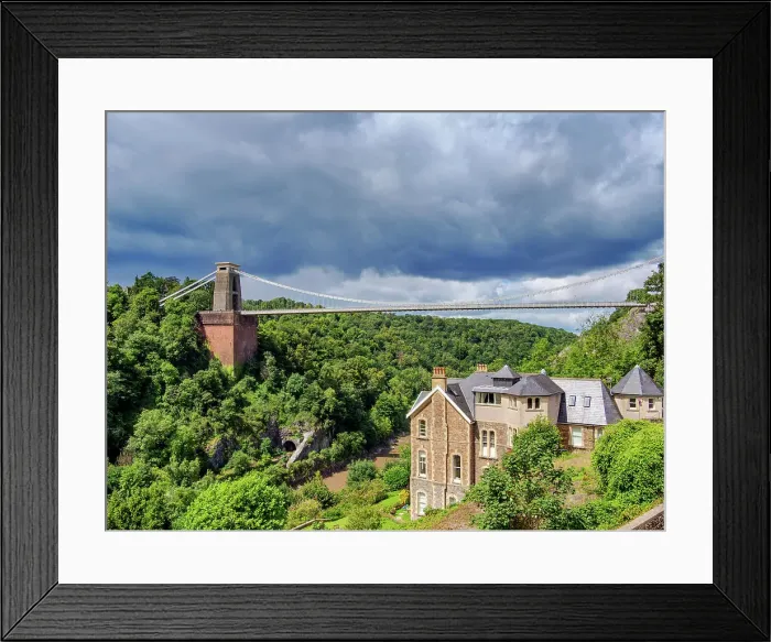 Framed Print : View towards the Clifton Suspension Bridge, Bristol, England, United Kingdom Framed Print : View towards the Clifton Suspension Bridge, Bristol, England, United Kingdom