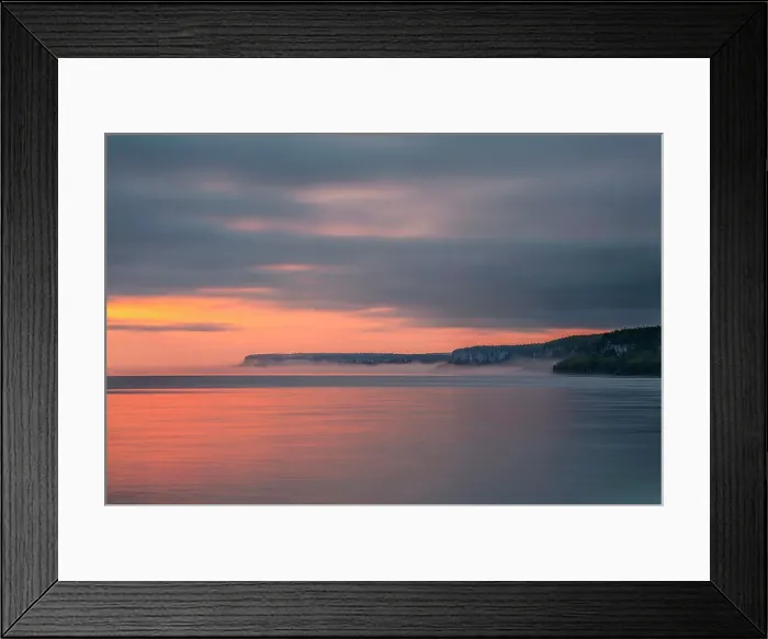 Framed Print : Daybreak on Georgian Bay on the Bruce Peninsula near Tobermory, Ontario, Canada Framed Print : Daybreak on Georgian Bay on the Bruce Peninsula near Tobermory, Ontario, Canada