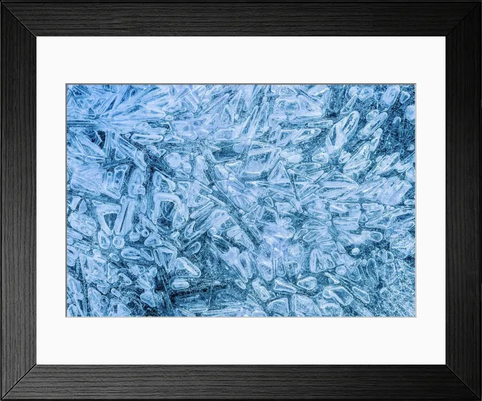 Framed Print : Abstract patterns in frozen surface of Georgian Bay, Parry Sound, Ontario, Canada Framed Print : Abstract patterns in frozen surface of Georgian Bay, Parry Sound, Ontario, Canada
