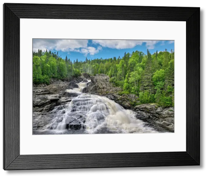 Framed Print : Denison Falls on the Dog River on the remote north shore of Lake Superior, Ontario, Canada Framed Print : Denison Falls on the Dog River on the remote north shore of Lake Superior, Ontario, Canada