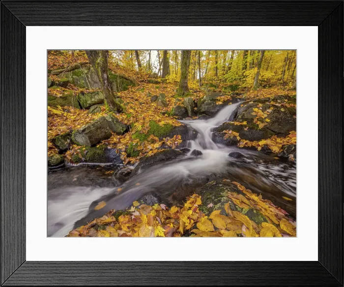 Framed Print : Woodland waterfall, Muskoka, Ontario, Canada Framed Print : Woodland waterfall, Muskoka, Ontario, Canada