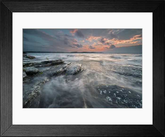 Framed Print : Sunset on Georgian Bay, Parry Sound, Ontario, Canada Framed Print : Sunset on Georgian Bay, Parry Sound, Ontario, Canada