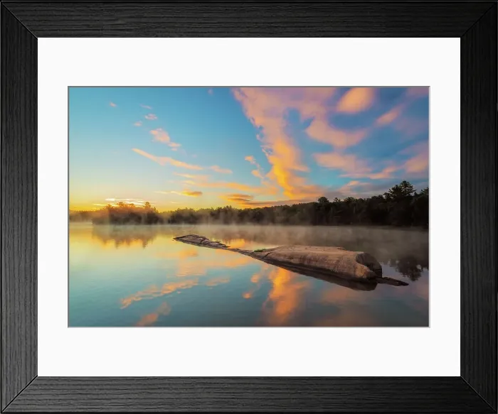 Framed Print : Daybreak on George lake, Killarney Provincial Park, Ontario, Canada Framed Print : Daybreak on George lake, Killarney Provincial Park, Ontario, Canada