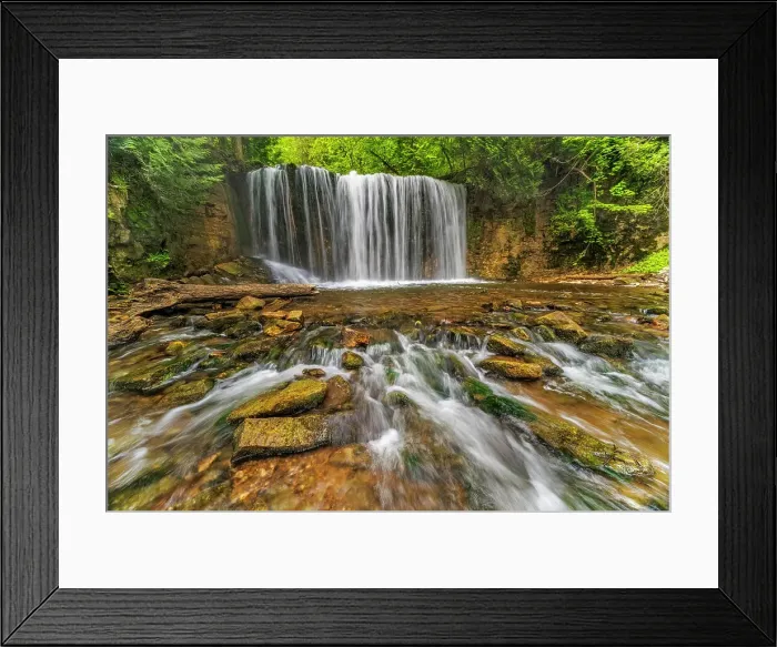 Framed Print : Hoggs Falls on the Boyne River along the Niagara Escarpment, Flesherton, Ontario, Canada Framed Print : Hoggs Falls on the Boyne River along the Niagara Escarpment, Flesherton, Ontario, Canada