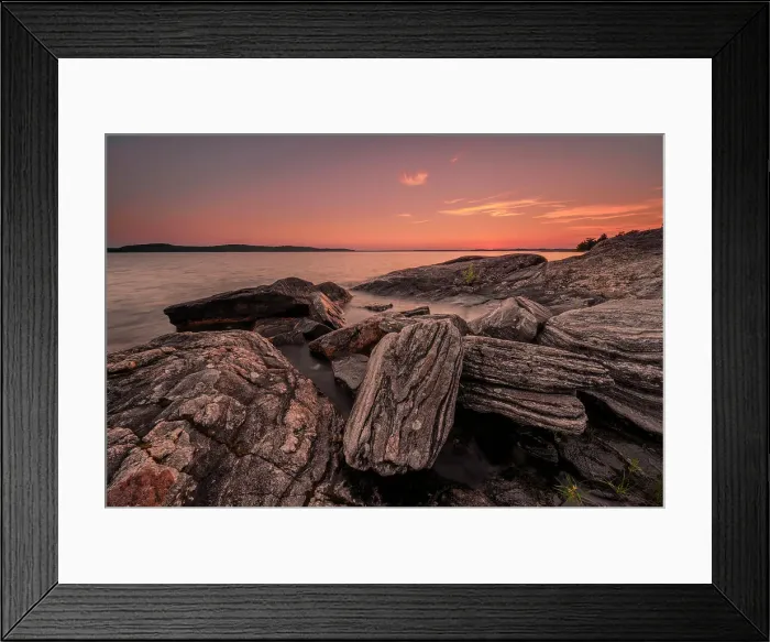 Framed Print : Sunset on Georgian Bay, Parry Sound, Ontario, Canada Framed Print : Sunset on Georgian Bay, Parry Sound, Ontario, Canada