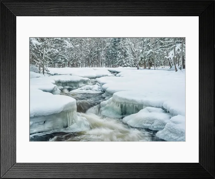 Framed Print : Magnetawan River in winter, in Ontario's Almaguin Highlands, Canada Framed Print : Magnetawan River in winter, in Ontario's Almaguin Highlands, Canada