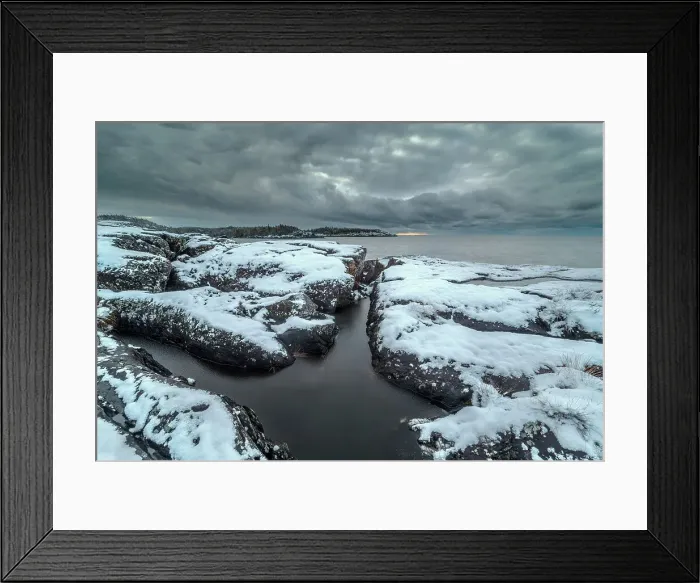 Framed Print : Early snowfall on Lake Superior, Pukaskwa National Park, Ontario, Canada Framed Print : Early snowfall on Lake Superior, Pukaskwa National Park, Ontario, Canada