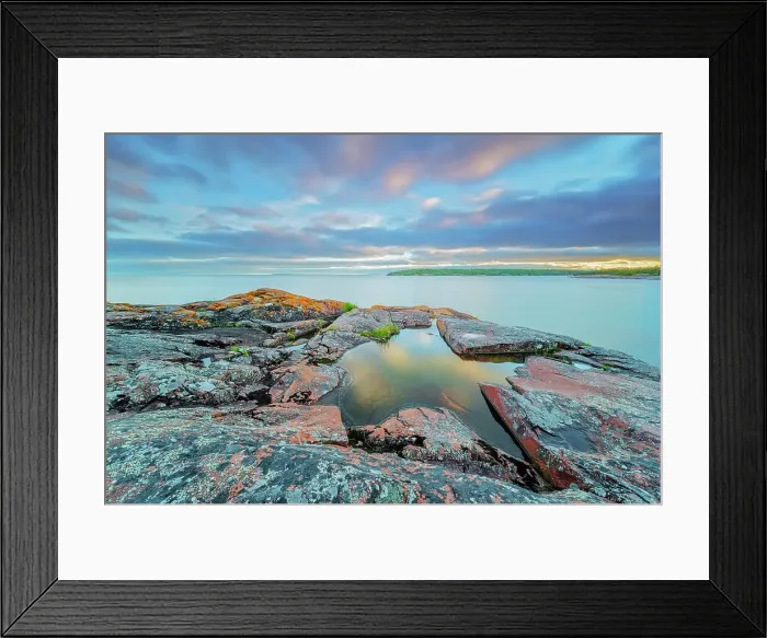 Framed Print : Sunset on Georgian Bay in Killarney, Ontario, Canada Framed Print : Sunset on Georgian Bay in Killarney, Ontario, Canada