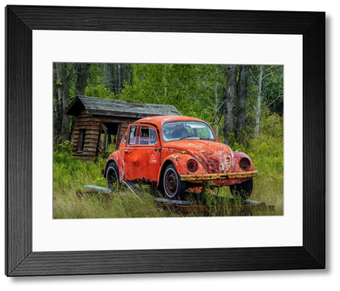 Framed Print : Dilapidated Volkswagon Beetle, Parry Sound, Ontario, Canada Framed Print : Dilapidated Volkswagon Beetle, Parry Sound, Ontario, Canada