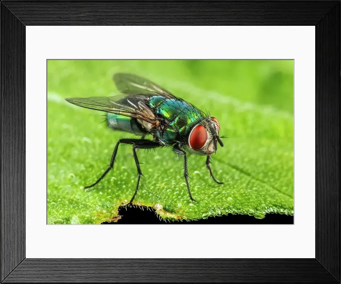 Framed Print : Green Bottle Fly, Thornton, Ontario, Canada Framed Print : Green Bottle Fly, Thornton, Ontario, Canada
