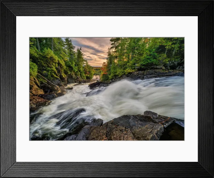 Framed Print : Ragged Falls on the Oxtongue River, Muskoka, Ontario, Canada Framed Print : Ragged Falls on the Oxtongue River, Muskoka, Ontario, Canada
