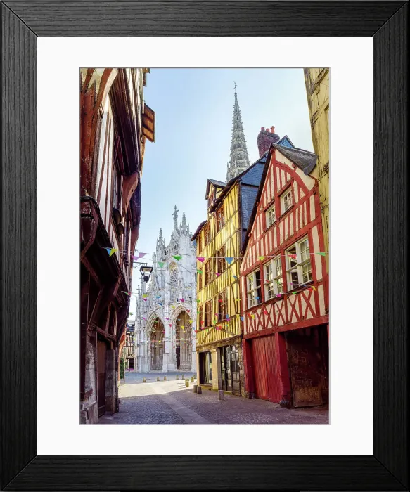 Framed Print : Church of Saint Maclou, Rouen, Seine-Maritime, Normandy, France Framed Print : Church of Saint Maclou, Rouen, Seine-Maritime, Normandy, France