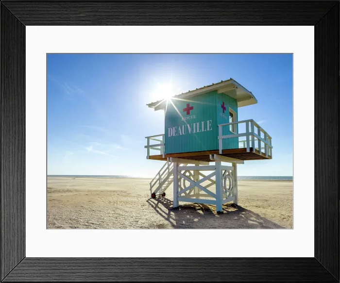 Framed Print : DEAUVILLE, Cote Fleurie, Calvados Normany, France Framed Print : DEAUVILLE, Cote Fleurie, Calvados Normany, France