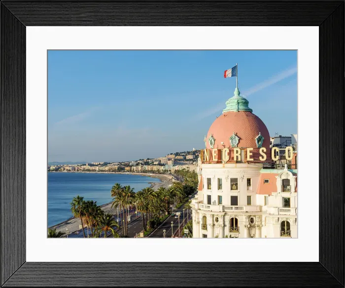 Framed Print : Hotel Negresco, Promenade Des Anglais, Nice, Alpes Provence Maritime, Provence Alpes Cote d Azur, French Riviera, France