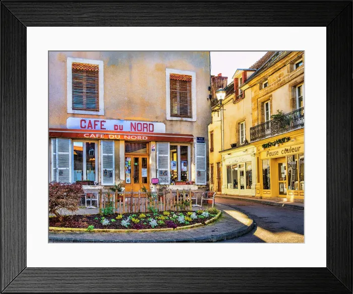 Framed Print : Cafe du Nord, Arnay le Duc, Cote D'Or, Burgundy, France Framed Print : Cafe du Nord, Arnay le Duc, Cote D'Or, Burgundy, France