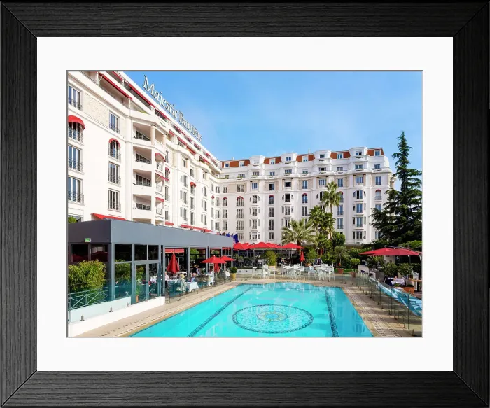 Framed Print : Hotel Majestic Barriere, Cannes, Alpes Provence Maritime, Provence Alpes Cote d Azur, French Riviera, France Framed Print : Hotel Majestic Barriere, Cannes, Alpes Provence Maritime, Provence Alpes Cote d Azur, French Riviera, France
