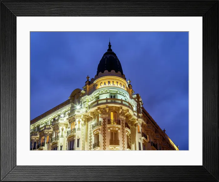 Framed Print : Hotel Carlton, La Croisette, Cannes, Alpes Provence Maritime, French Riviera, France
