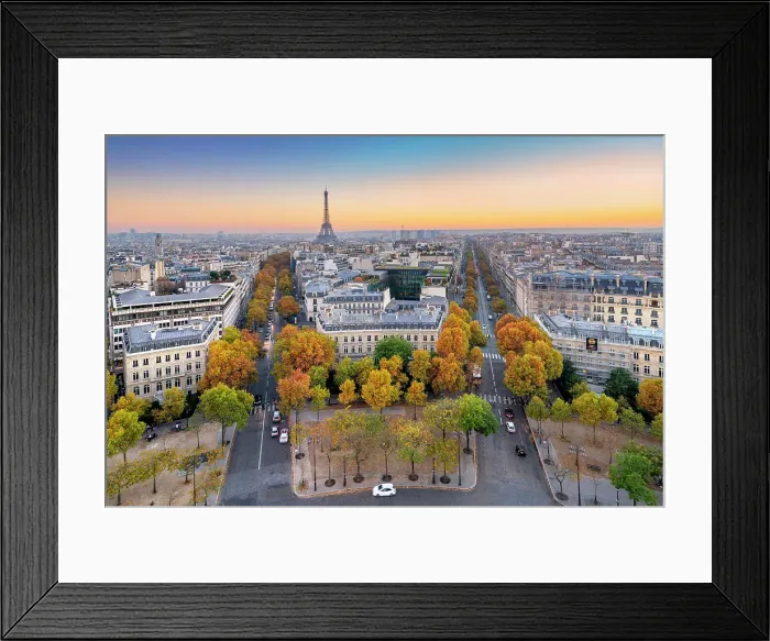 Framed Print : Eiffel Tower and Paris skyline, France Framed Print : Eiffel Tower and Paris skyline, France