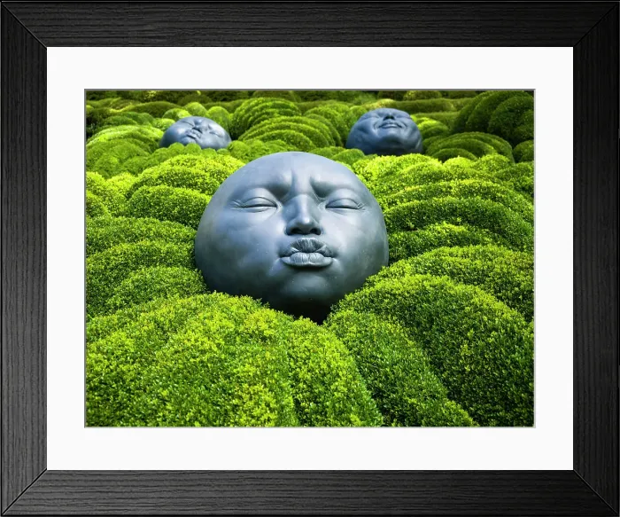 Framed Print : Les Jardins, ETRETAT Seine Maritime, Normany, France