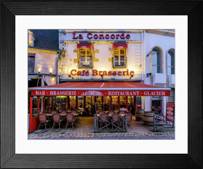 Framed Print : Cafes and Restaurants at Historic Center in Beaune, Cote D'Or, Burgundy, France Framed Print : Cafes and Restaurants at Historic Center in Beaune, Cote D'Or, Burgundy, France