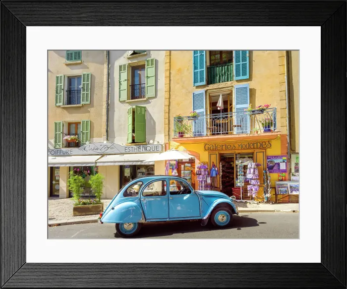 Framed Print : Town of Valensole, Citroen 2CV, Vintage Plateau de Valensole, Lavender Fields, Provence, Alpes de Haute Provence, France Framed Print : Town of Valensole, Citroen 2CV, Vintage Plateau de Valensole, Lavender Fields, Provence, Alpes de Haute Provence, France