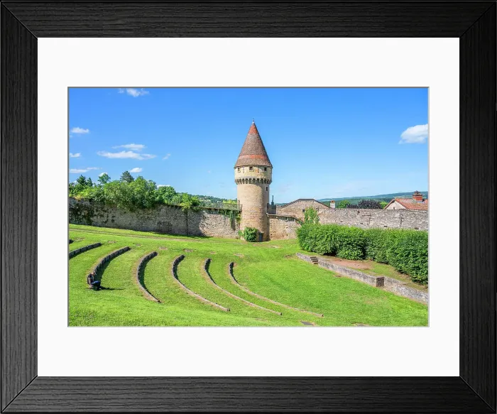 Framed Print : La Tour Fabry, Cluny abbey, Cluny, Maconnais, Saone-et-Loire, Bourgogne-Franche-Comte, Burgundy, France